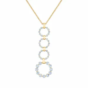 2.80ctw Diamond Cloud Drop Pendant