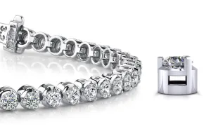 3 Prong Dreams Lab-Grown Diamond Tennis Bracelet with 7.22 ct.(finished) 3.7mm