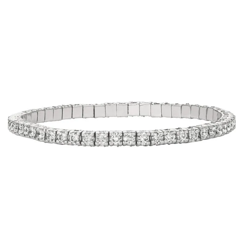 3.00 CT STRETCH STYLE DIAMOND BRACELET G H SI 14K GOLD