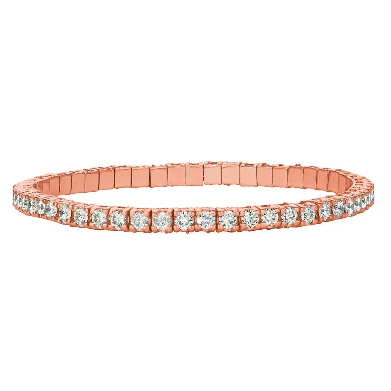 3.00 CT STRETCH STYLE DIAMOND BRACELET G H SI 14K GOLD