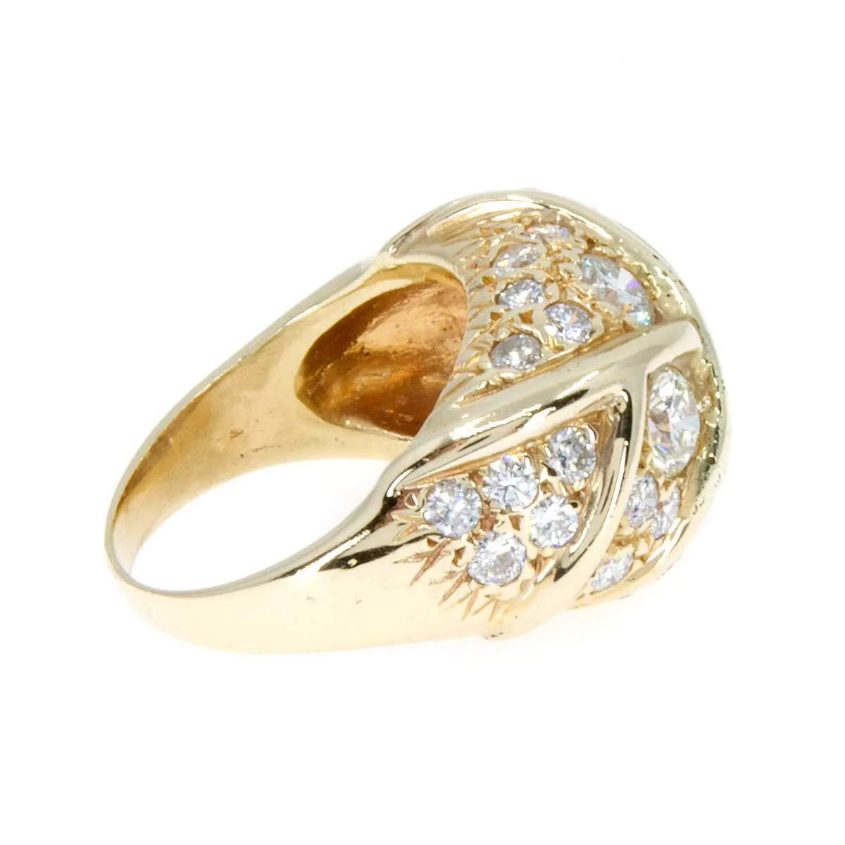 3.00ct Diamond Bombe Cocktail Ring