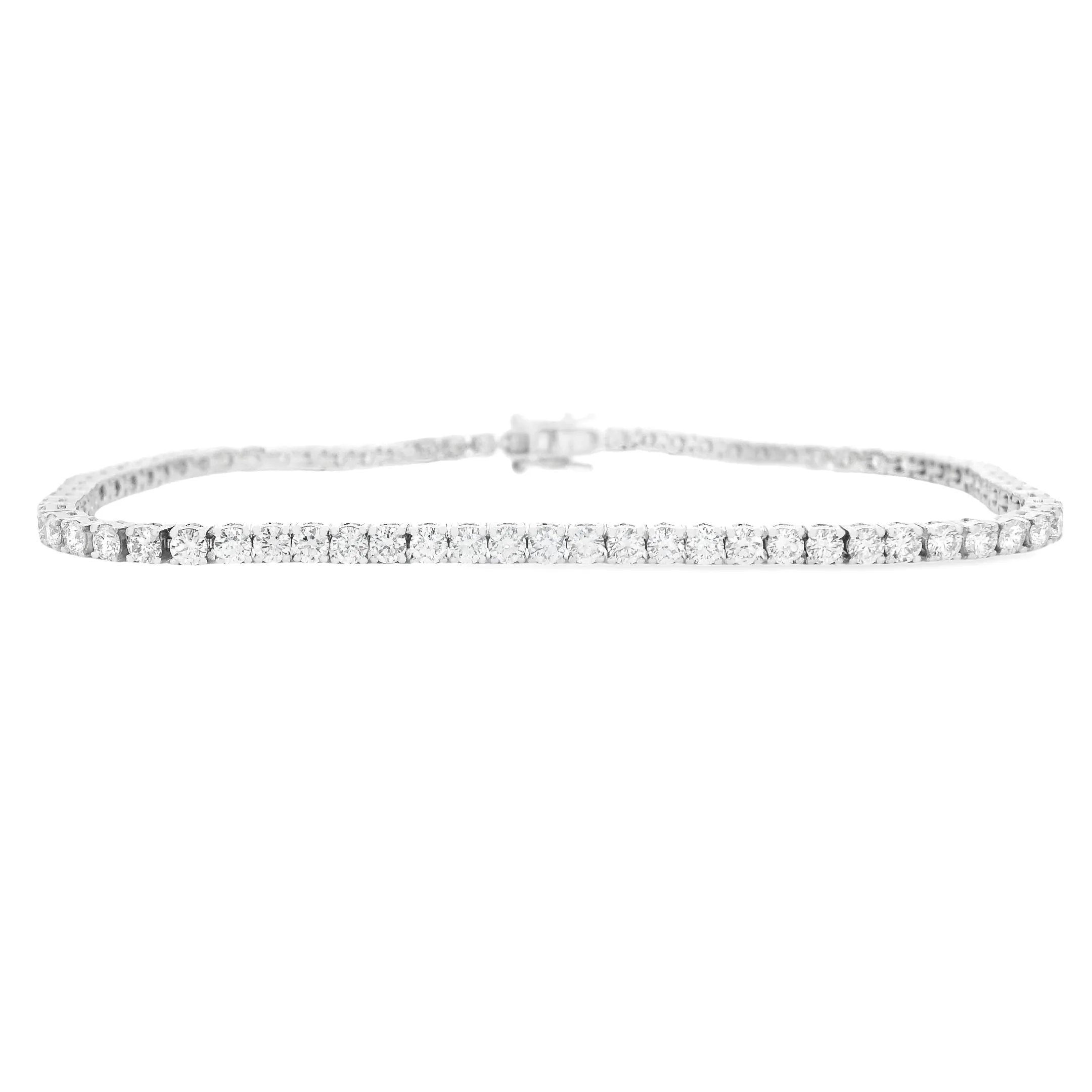 3.02ct 18k White Gold Diamond Bracelet