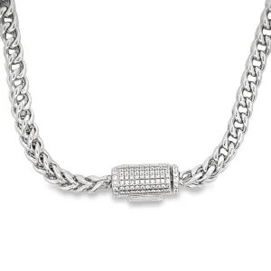 4MM Franco Chain With VVS Moissanite Lock
