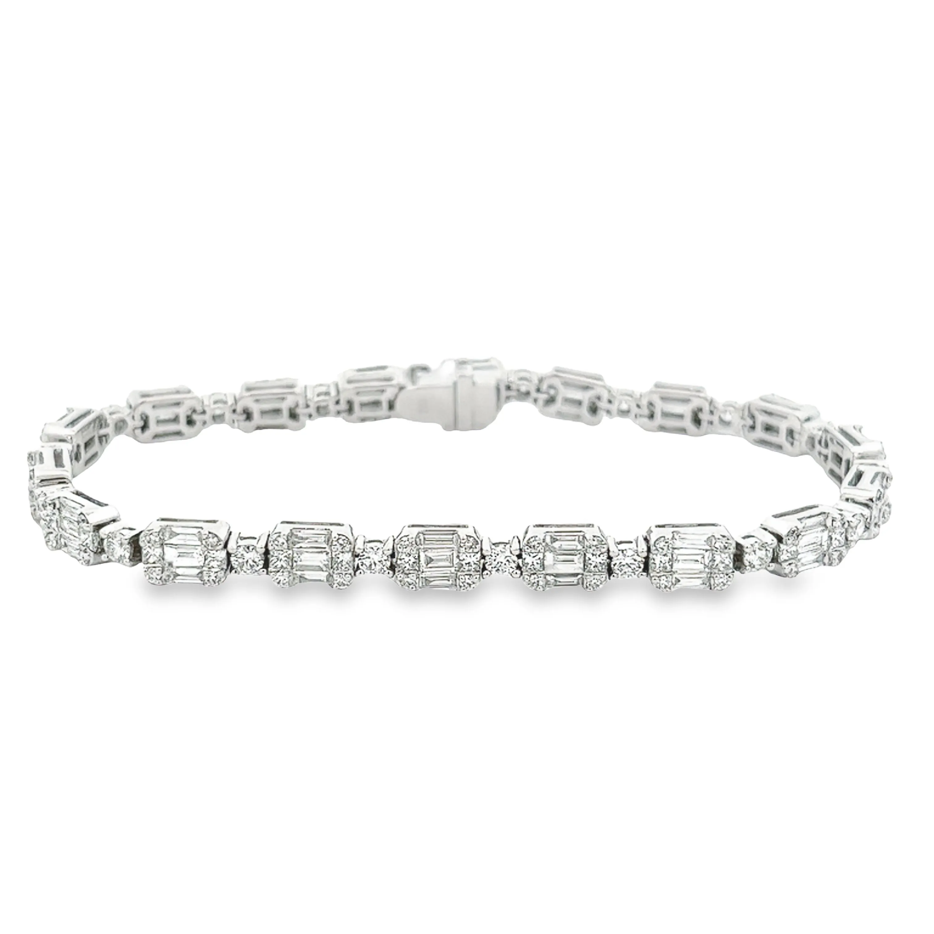 5.75ct 18k White Gold Diamond Bracelet