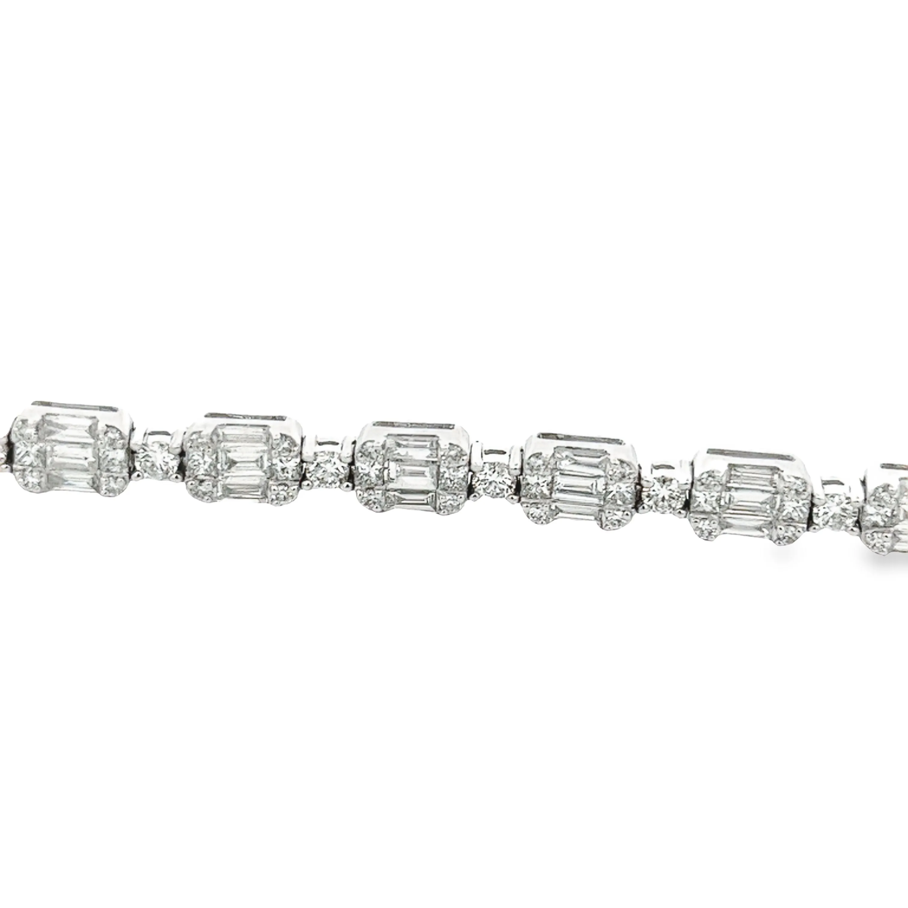 5.75ct 18k White Gold Diamond Bracelet