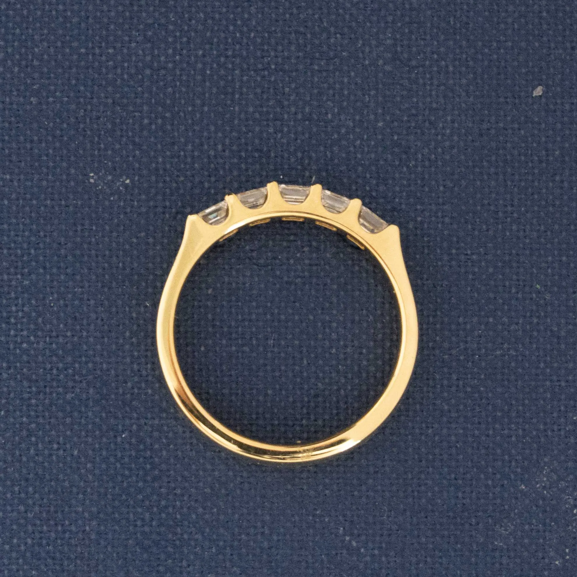 .64ctw Asscher Cut Diamond 5-Stone Band
