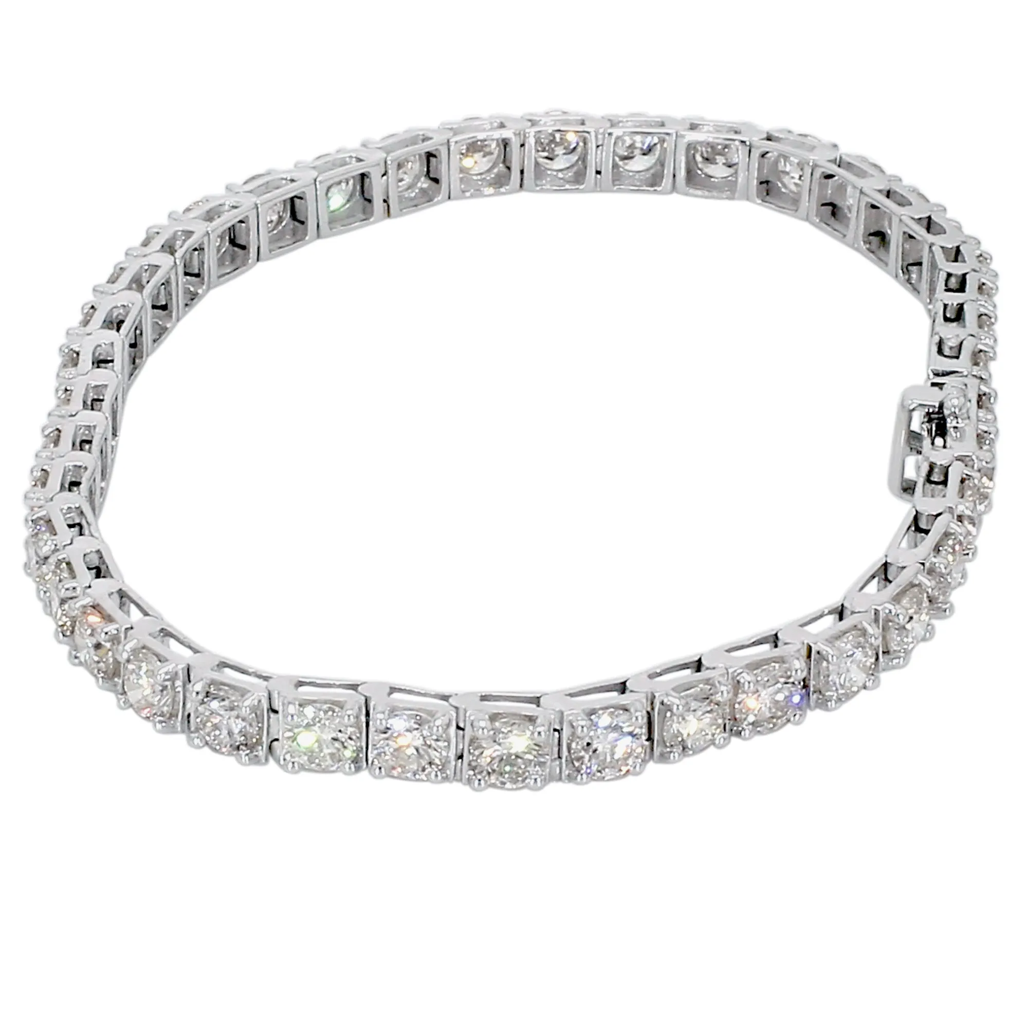 8.00 ctw. Lab-Created Diamond Tennis Bracelet in 14K White Gold