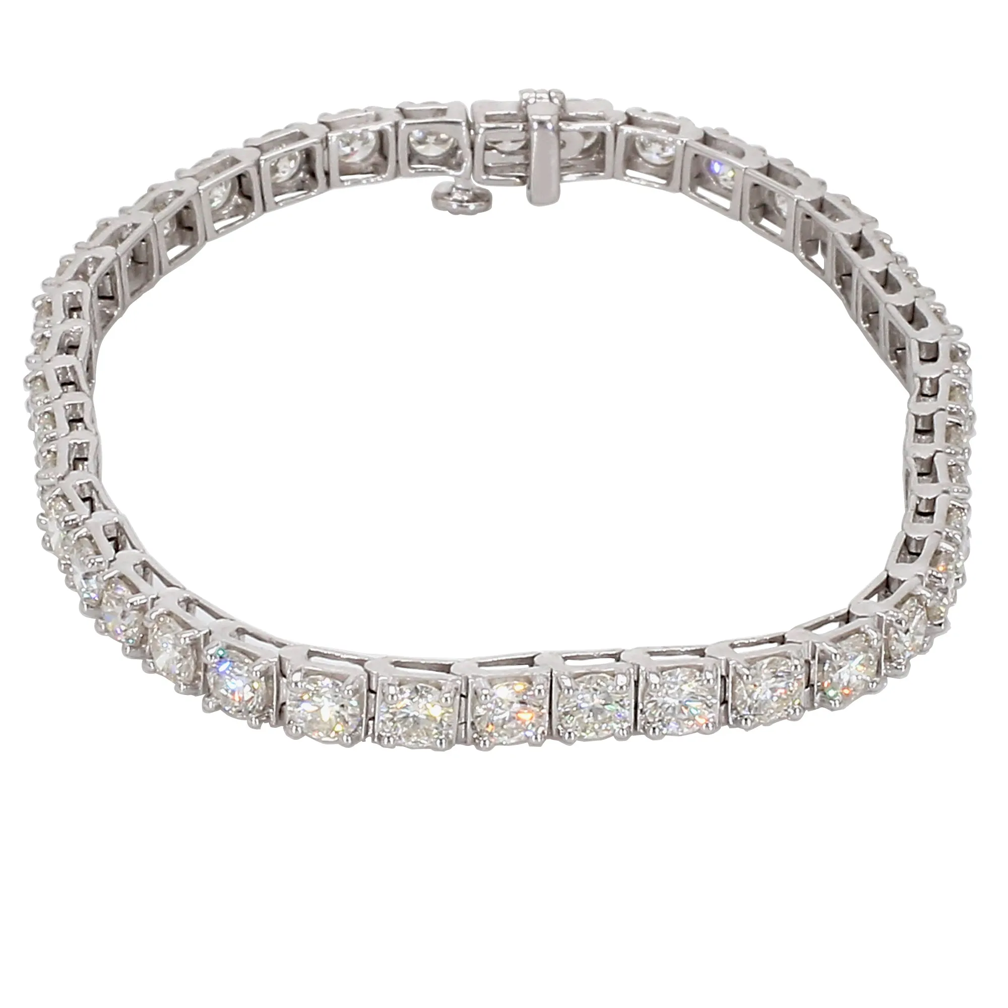 8.00 ctw. Lab-Created Diamond Tennis Bracelet in 14K White Gold