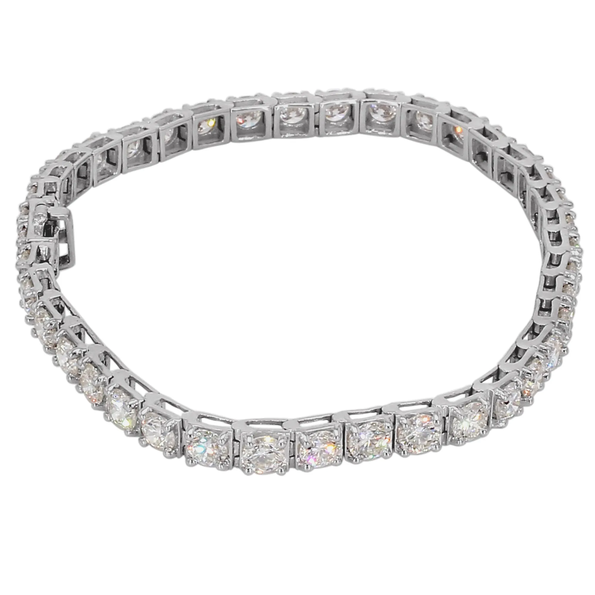 8.00 ctw. Lab-Created Diamond Tennis Bracelet in 14K White Gold