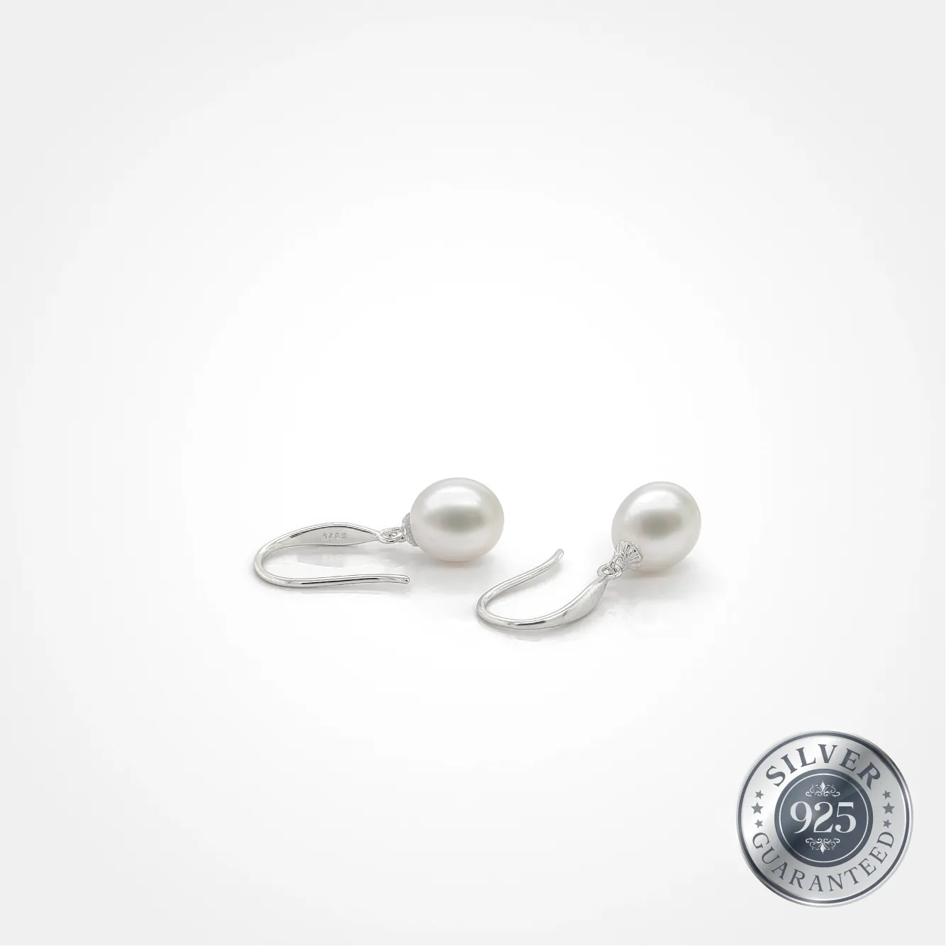 925 Silver Classic Drop Pearl Earring