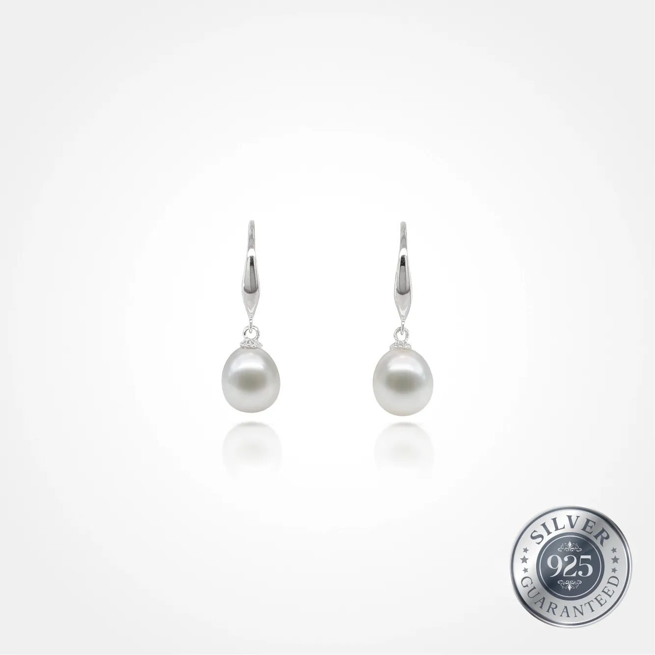 925 Silver Classic Drop Pearl Earring