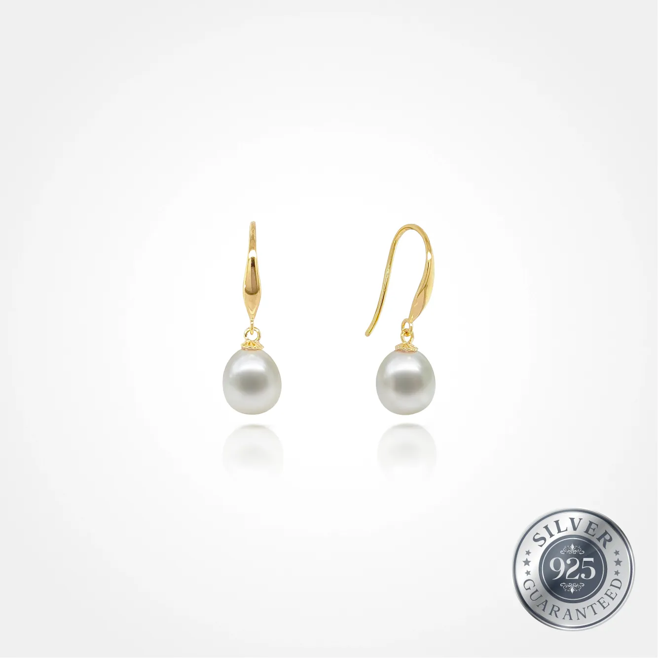 925 Silver Classic Drop Pearl Earring