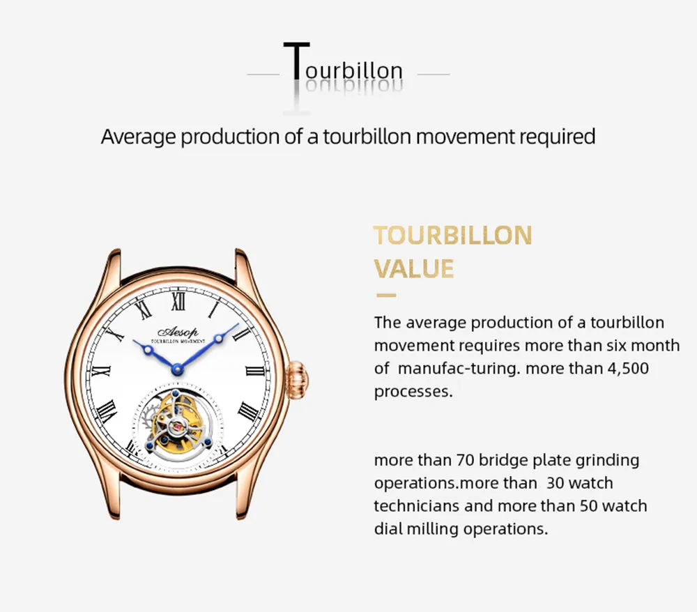 AESOP Roman Tourbillon Sapphire Mirror and Back Cover 7021 watch