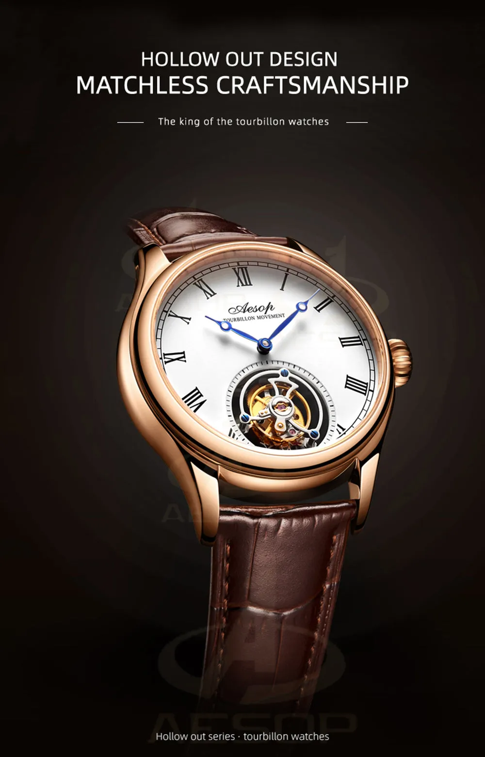 AESOP Roman Tourbillon Sapphire Mirror and Back Cover 7021 watch