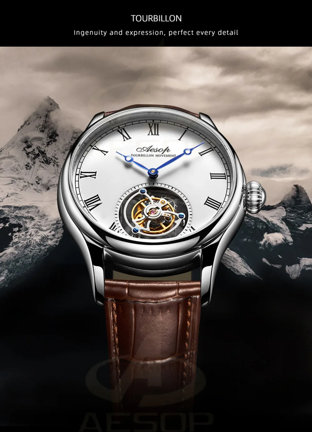 AESOP Roman Tourbillon Sapphire Mirror and Back Cover 7021 watch