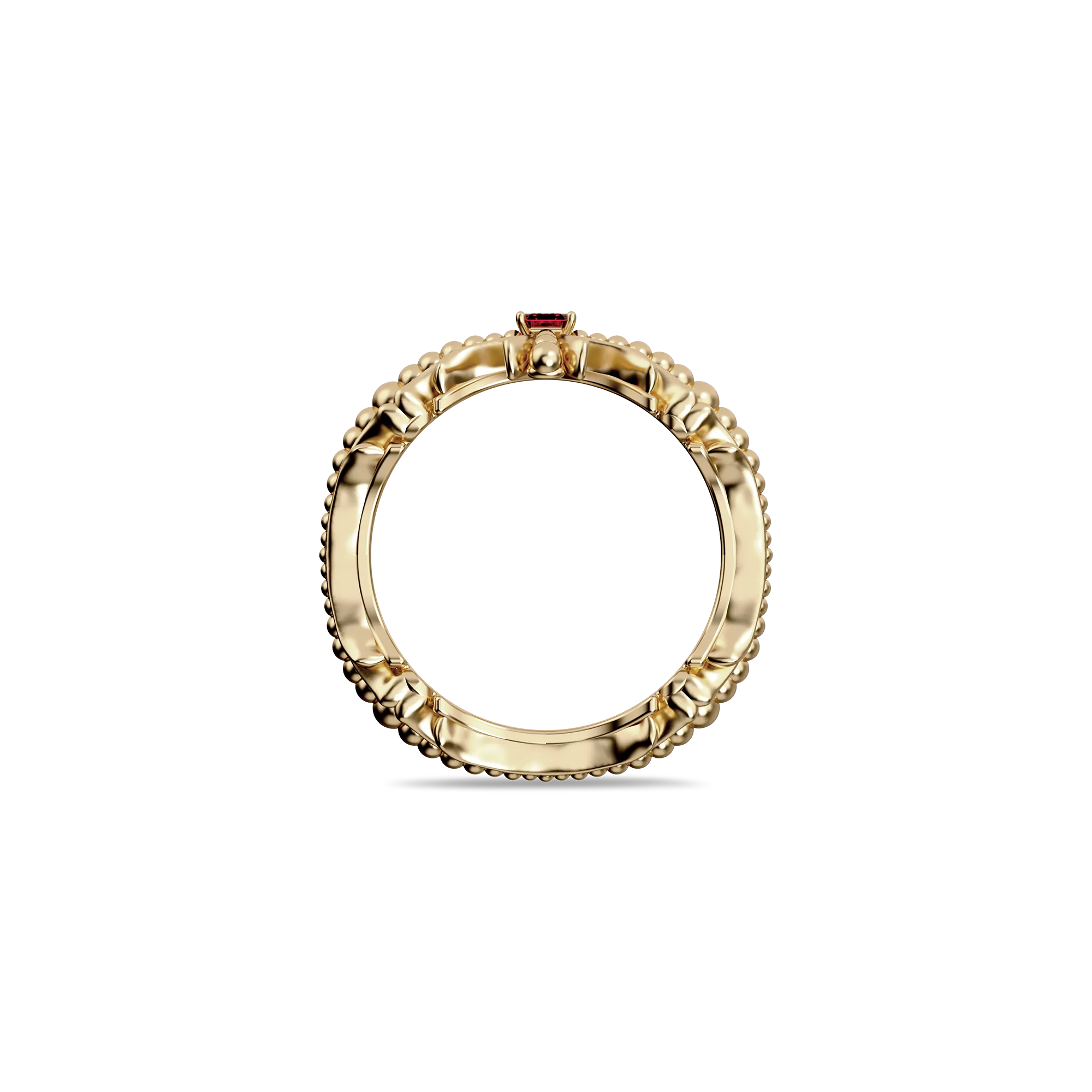 Aeternum Gemstone Cross Ring