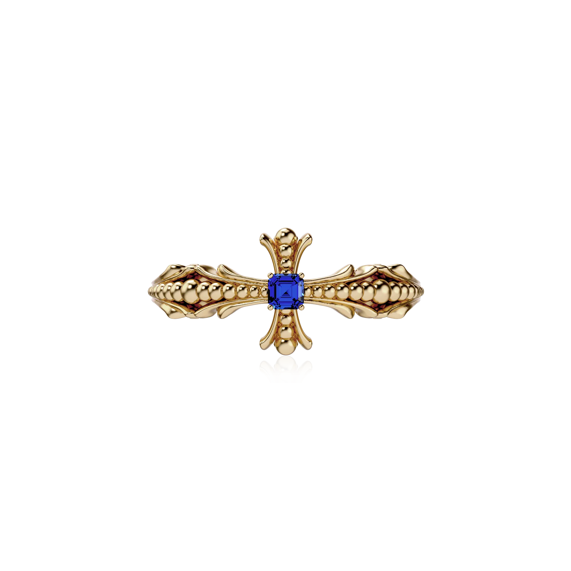 Aeternum Gemstone Cross Ring