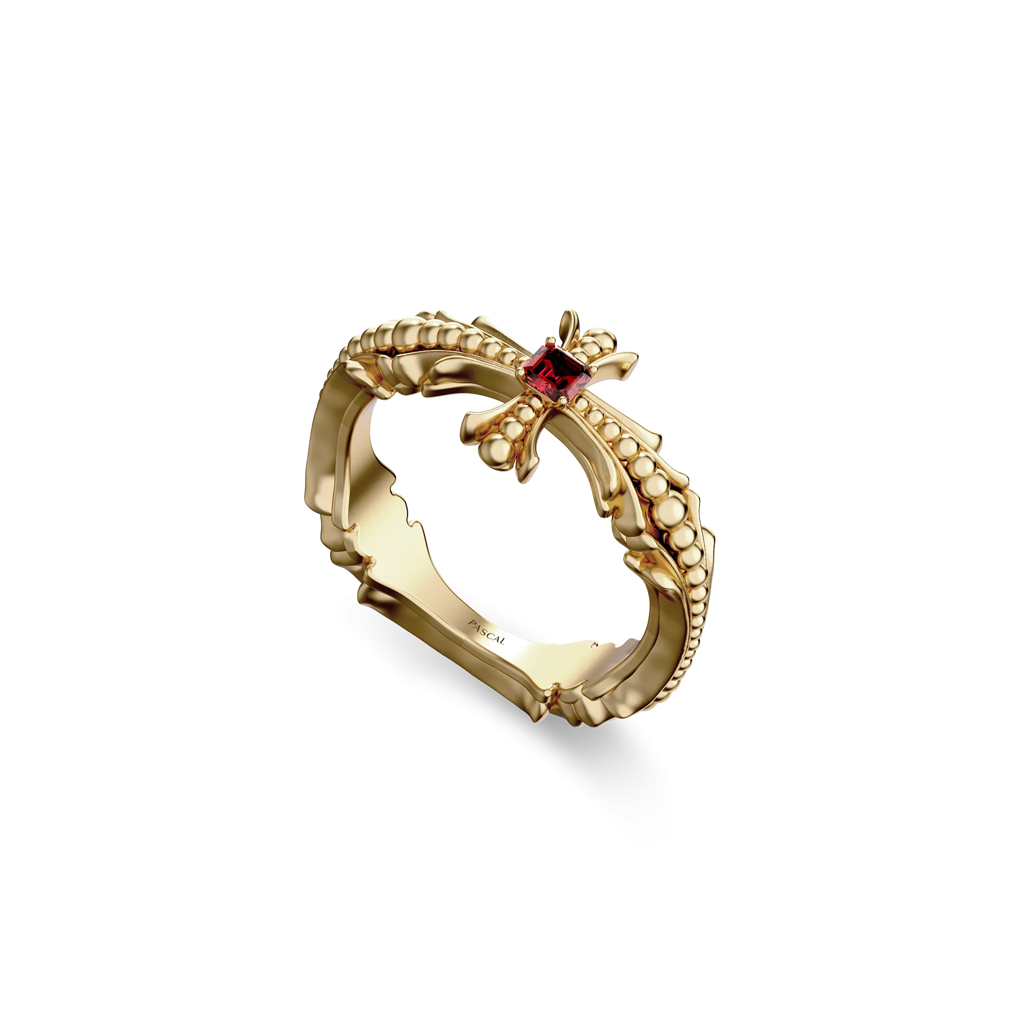 Aeternum Gemstone Cross Ring