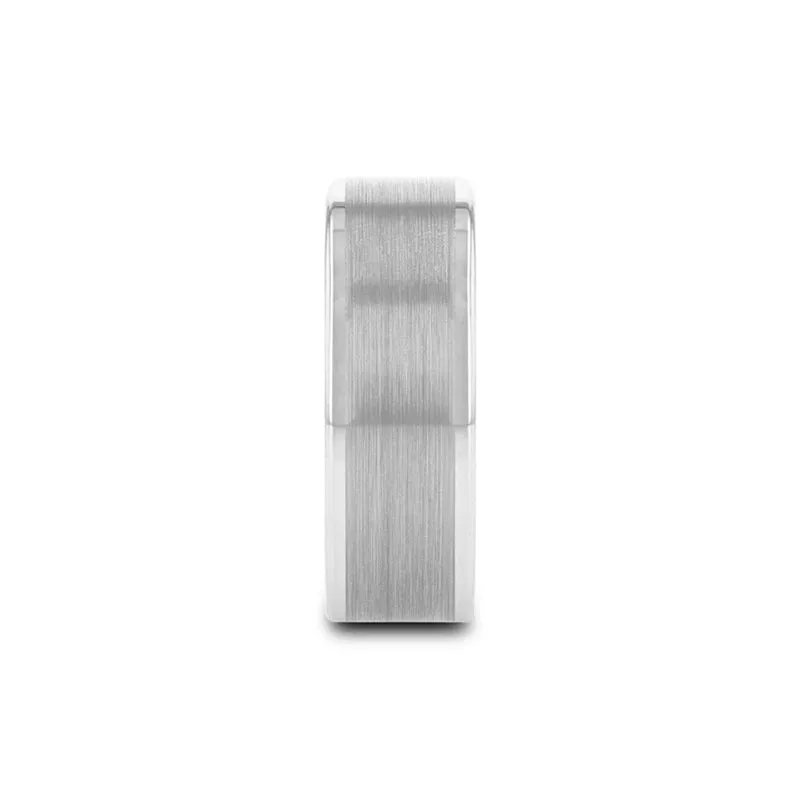 AIRES Pipe Cut Brush Center Tungsten Carbide Ring - 4mm - 10mm