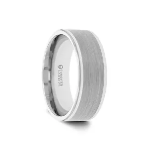 AIRES Pipe Cut Brush Center Tungsten Carbide Ring - 4mm - 10mm