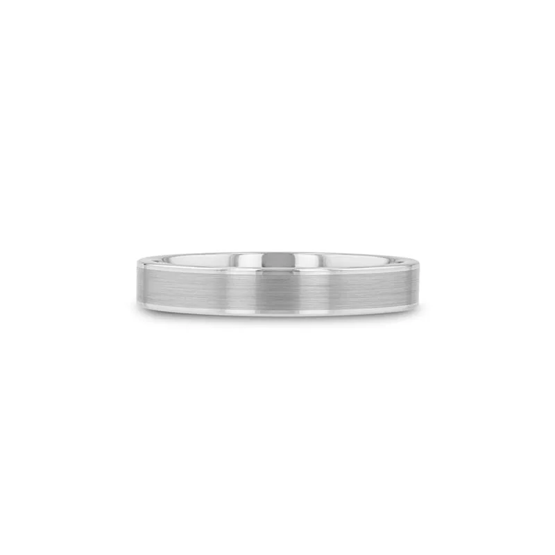 AIRES Pipe Cut Brush Center Tungsten Carbide Ring - 4mm - 10mm