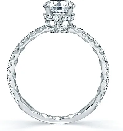 A.Jaffe Pave Diamond Engagement Ring