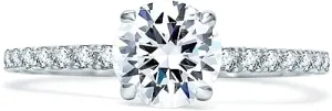 A.Jaffe Pave Diamond Engagement Ring
