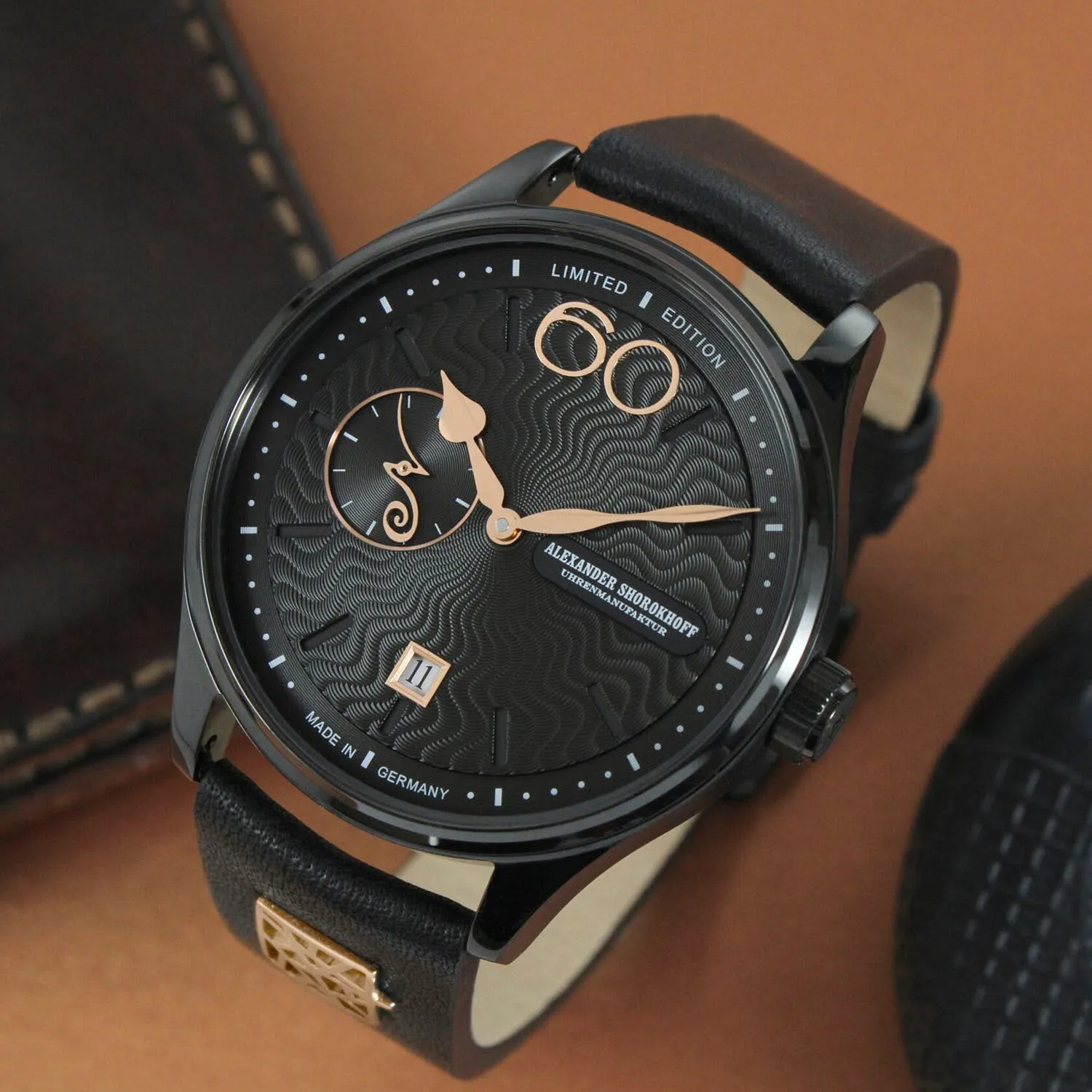 Alexander Shorokhoff Neva Black Limited Edition Stem Winding – AS.NEV04-4