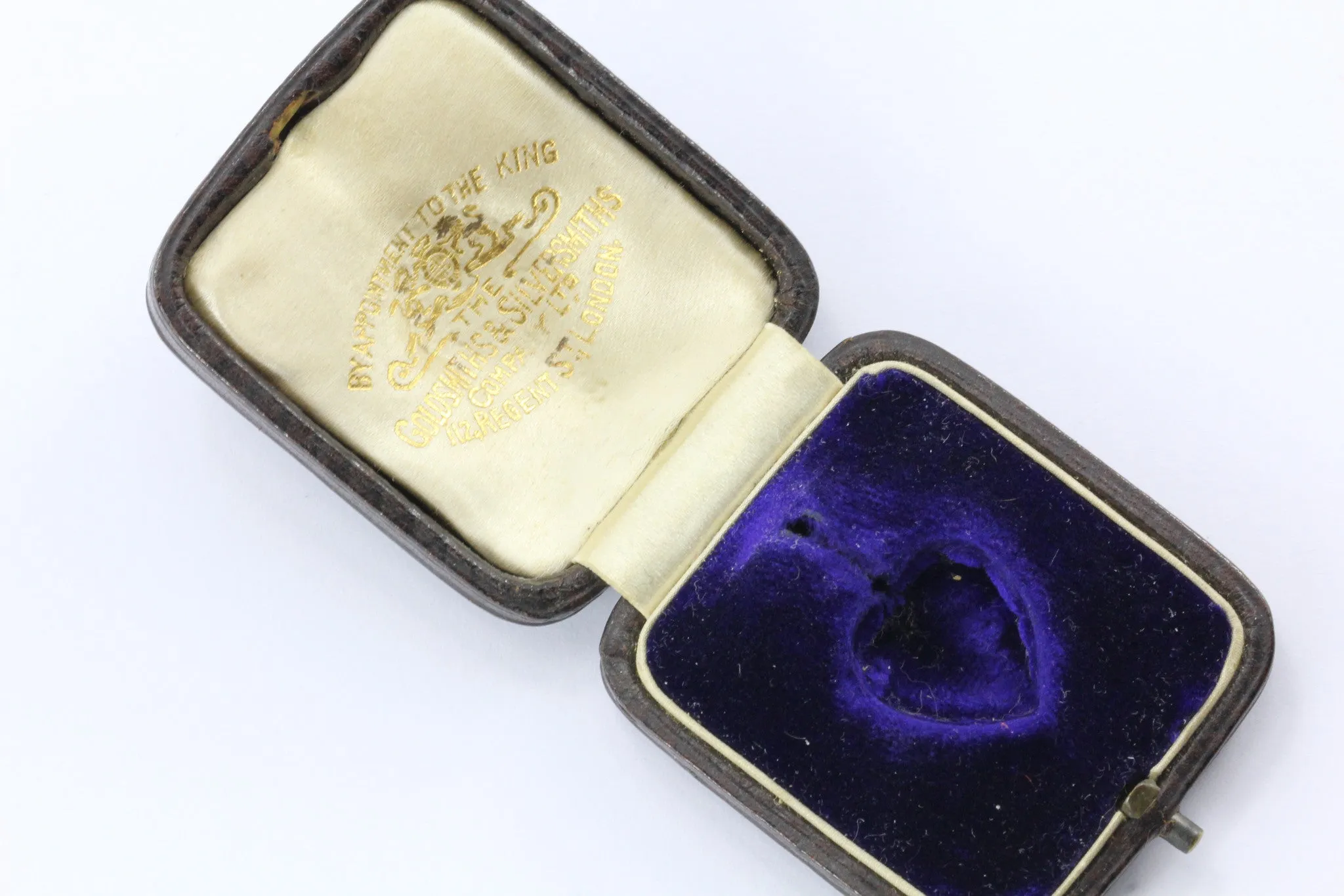 Antique Edwardian 15ct Gold Diamond Rock Crystal Heart Locket Pendant 1.25 CTW