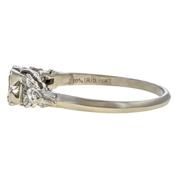 Art Deco Engagement Ring, TRB 0.35ct.