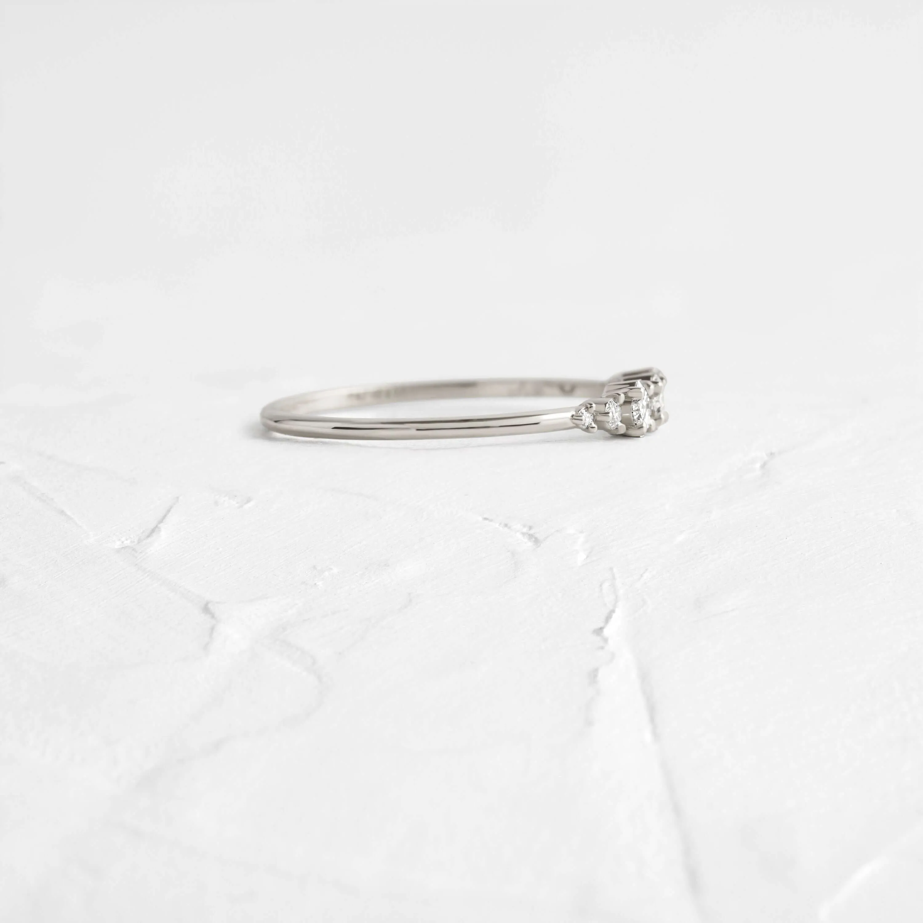 Asscher Cut Diamond Band