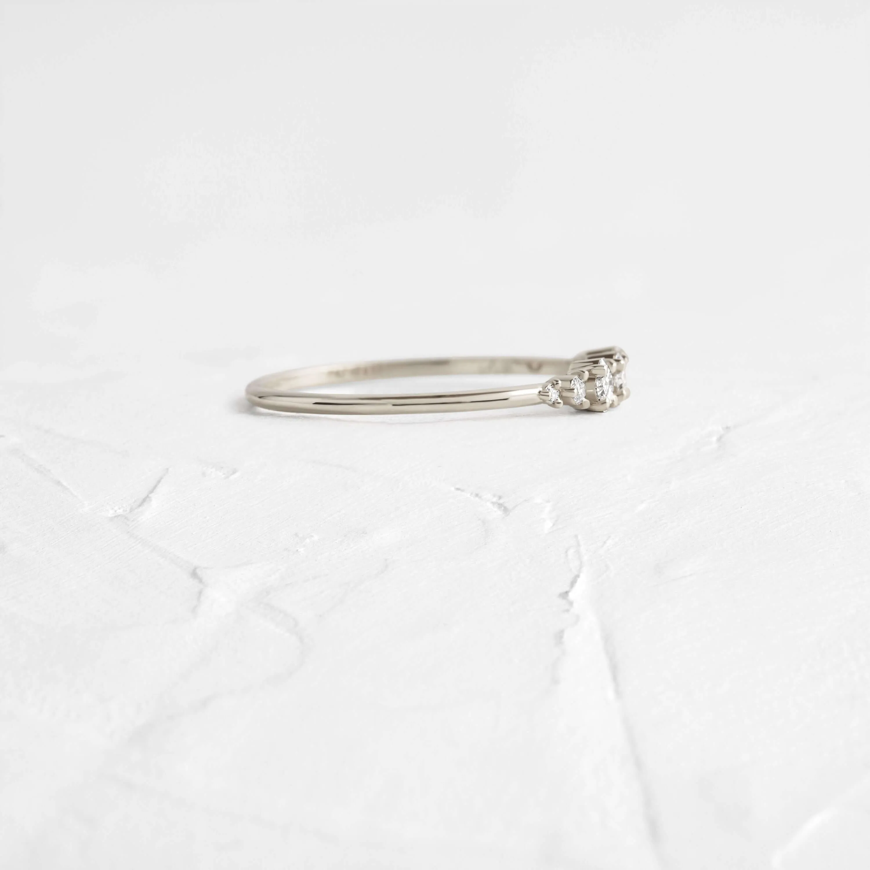 Asscher Cut Diamond Band