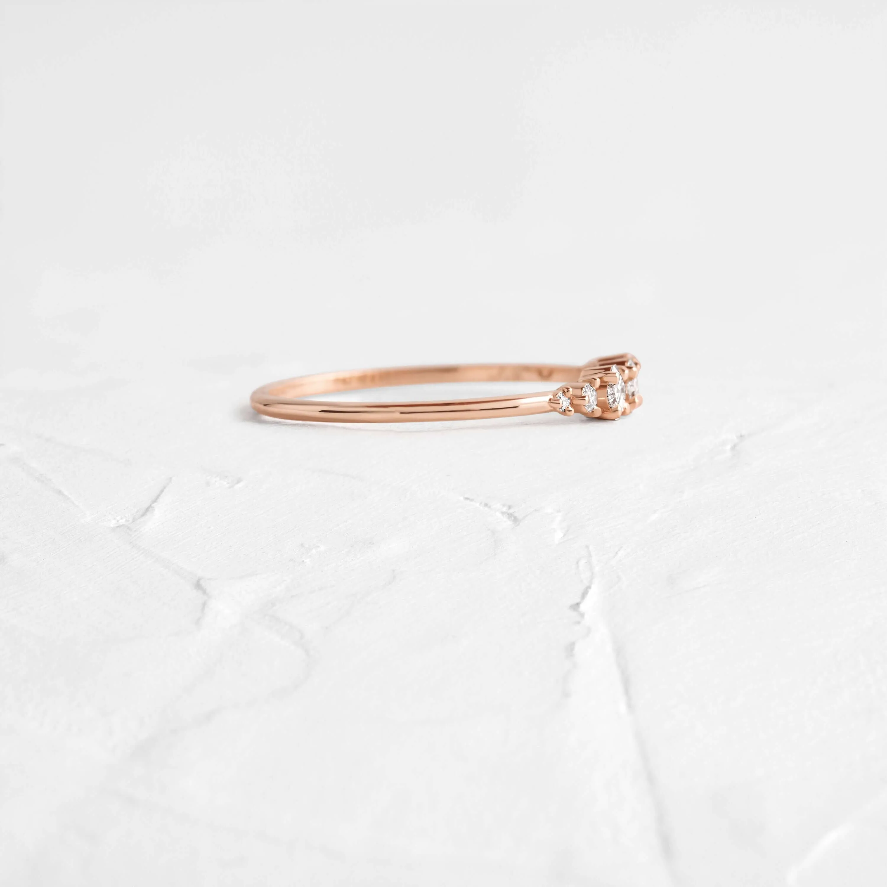 Asscher Cut Diamond Band