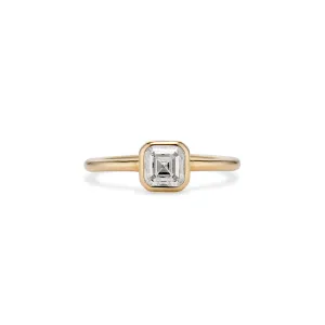 Asscher Cut Diamond Bezel Ring