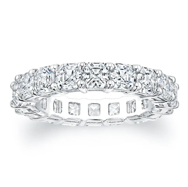 Asscher Cut Diamond Eternity Ring - 5.94CTW F/VS2