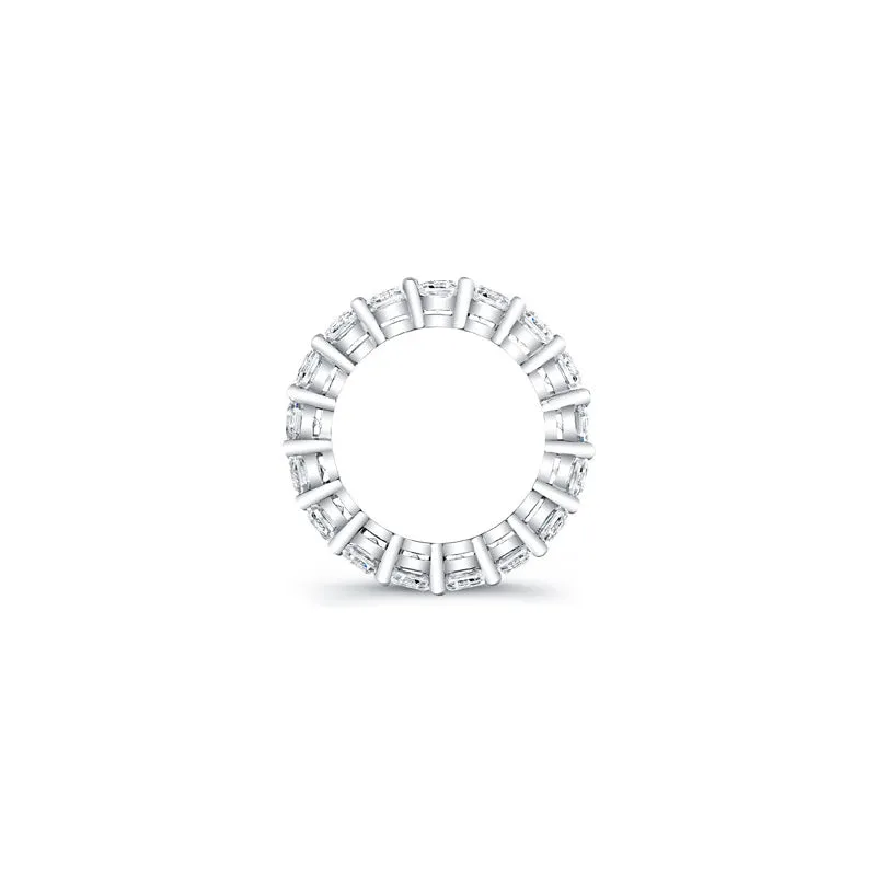 Asscher Cut Diamond Eternity Ring - 6.40CTW F/VS2