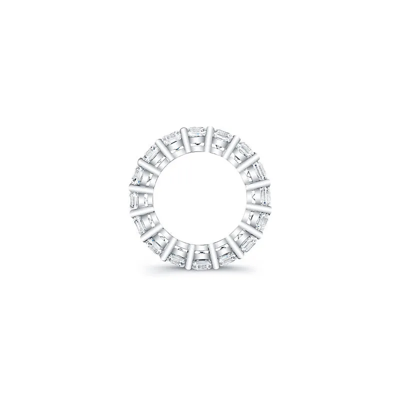 Asscher Cut Diamond Eternity Ring - 7.50CTW F/VS2