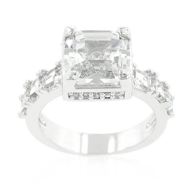 Asscher Cut Engagement Ring