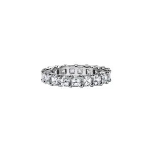Asscher Cut Eternity Band 4.12ct