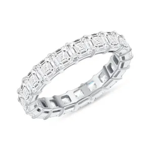 Asscher Cut Lab Grown Diamond Full Eternity Band