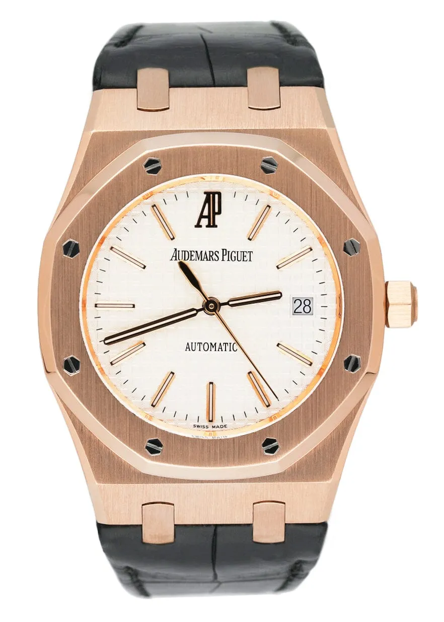 Audemars Piguet Royal Oak 15300OR White Dial Mens Watch
