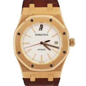 Audemars Piguet Royal Oak 18K Rose Gold WHITE 39mm 15300OR.OO.D088CR.02 Watch