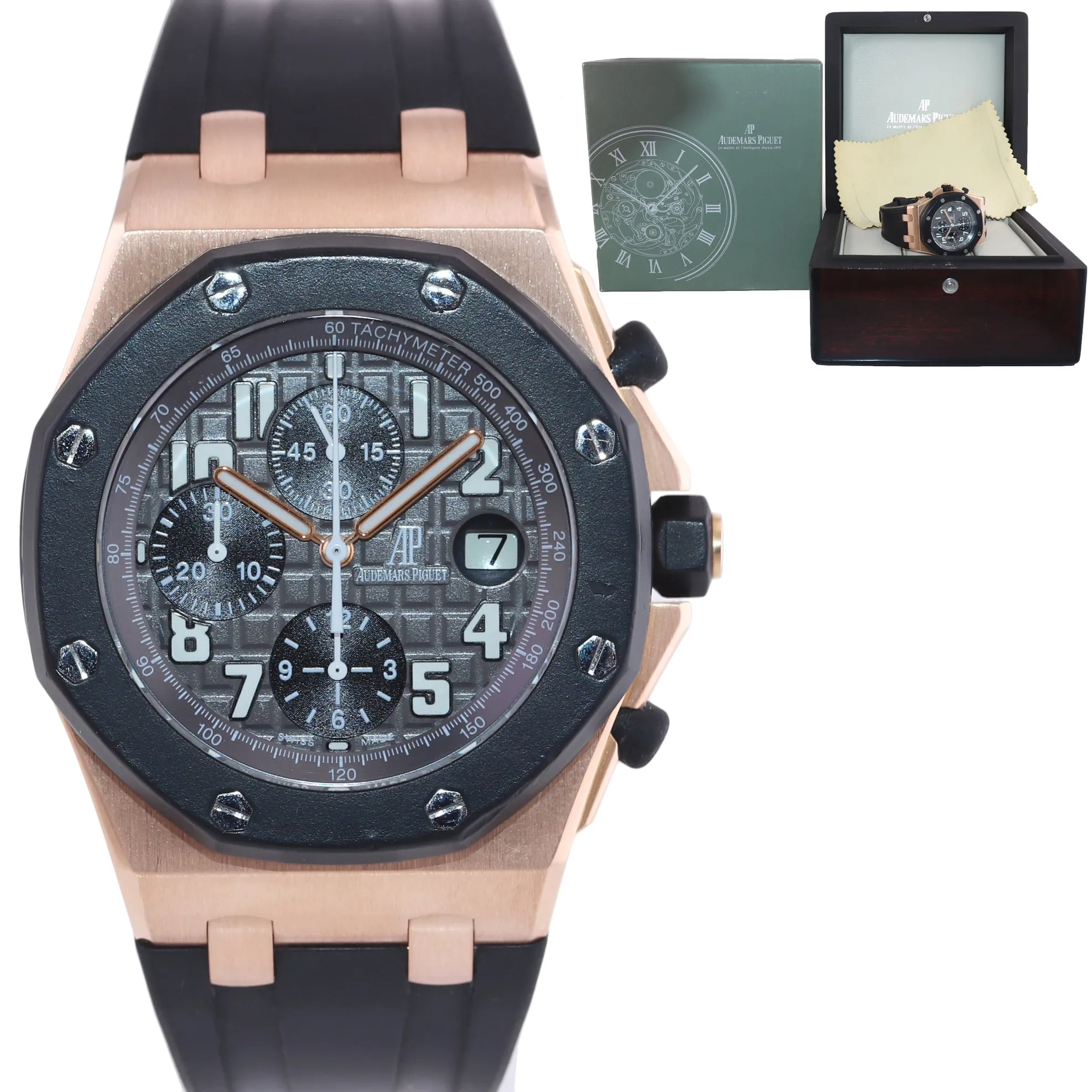 Audemars Piguet Royal Oak Offshore Rose Gold Rubber 25940OK.OO.D002CA.01 Watch