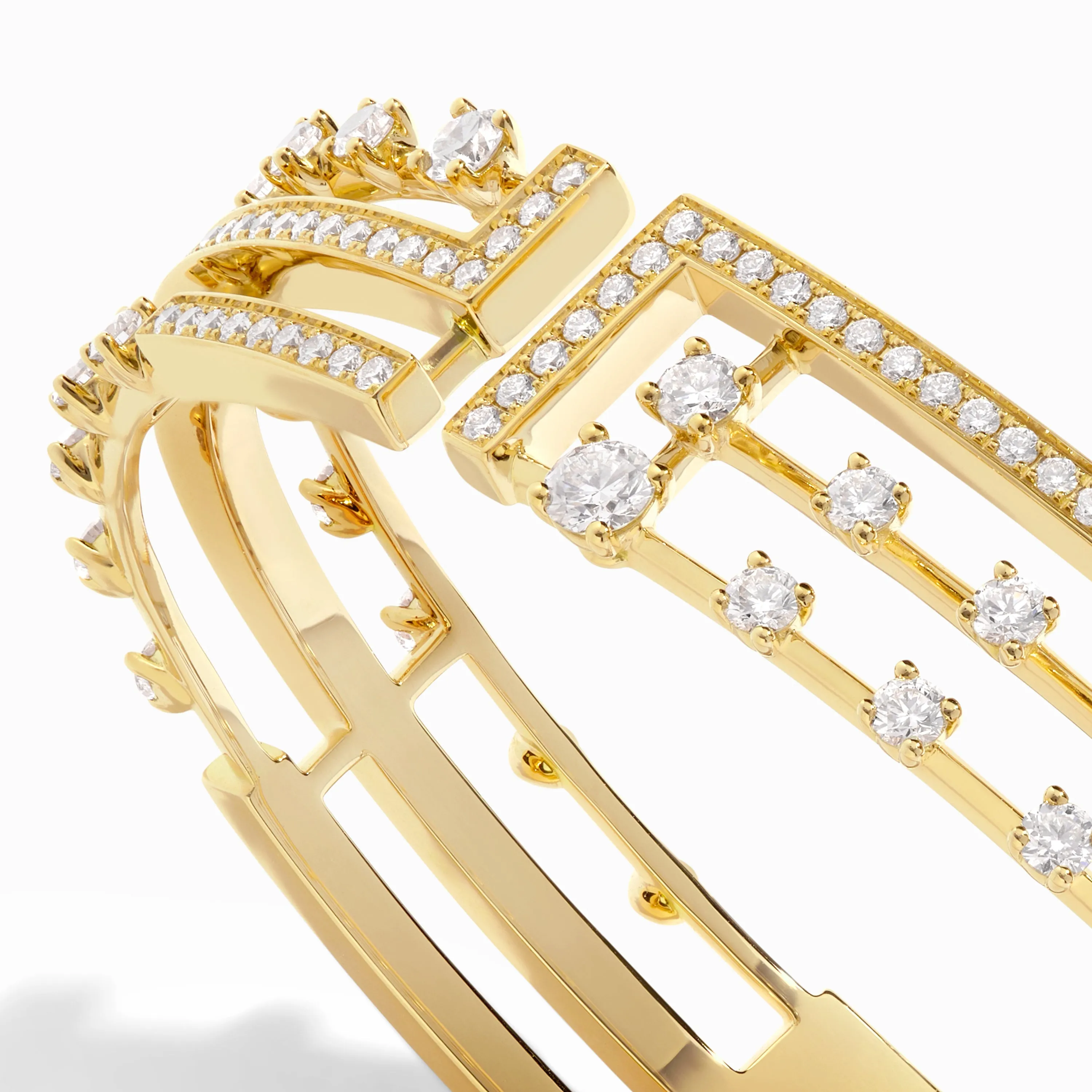 Avenues Open Hinged Statement Bracelet