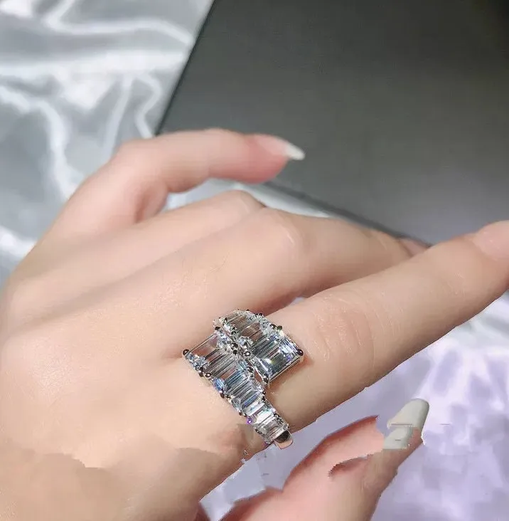 Baguette Ring | Eternity Ring | Mens Iced Out Ring | Diamond Ring | Big Iced Out Ring | fashion rings | friendship Ring | iced out rings