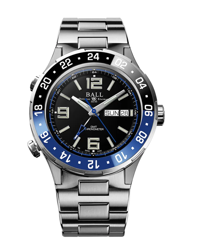 Ball Watch Roadmaster Pilot GMT (40mm) Black & Blue