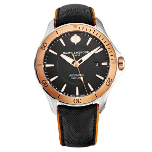 Baume et Mercier Clifton Automatic Black Dial Men's Watch A10424