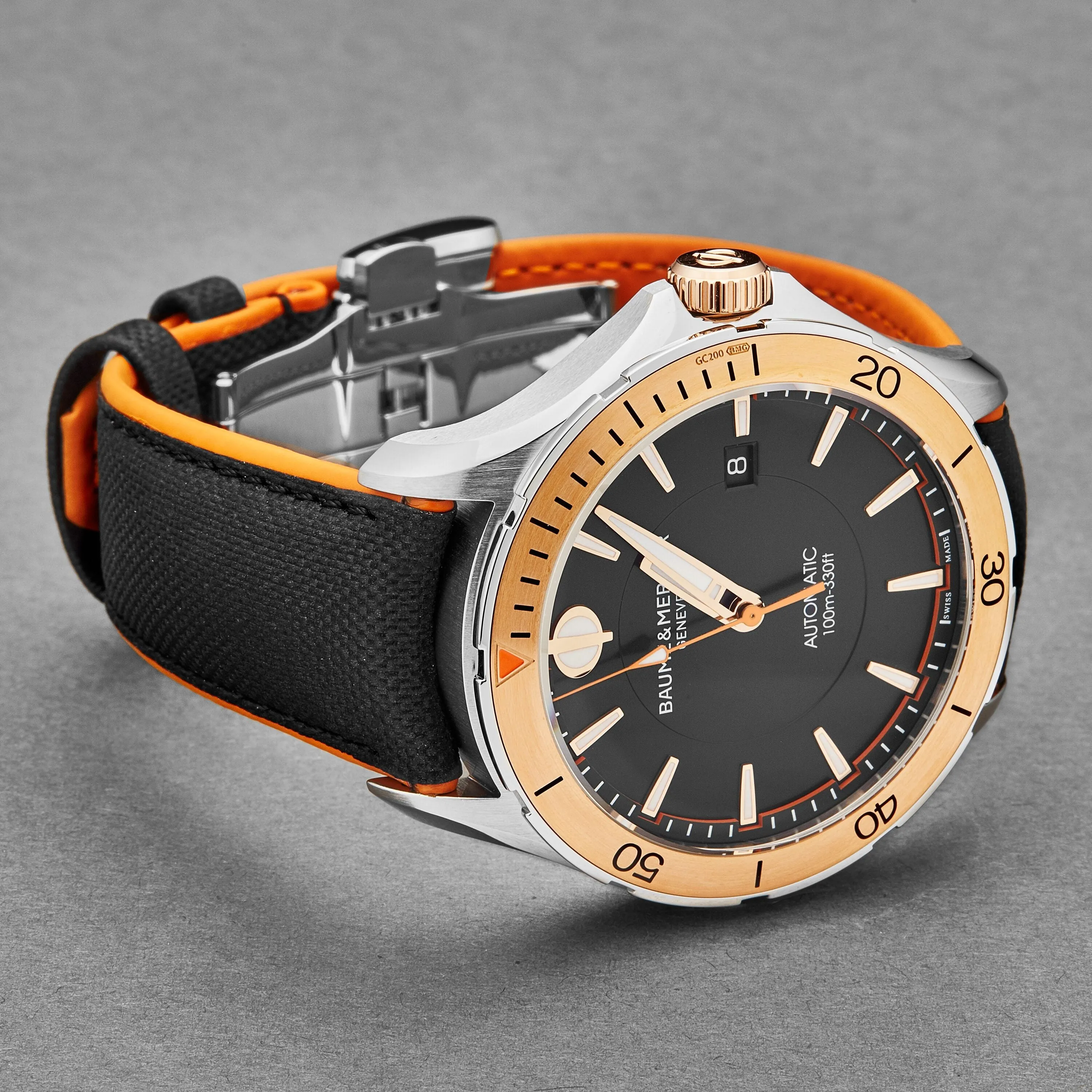 Baume et Mercier Clifton Automatic Black Dial Men's Watch A10424