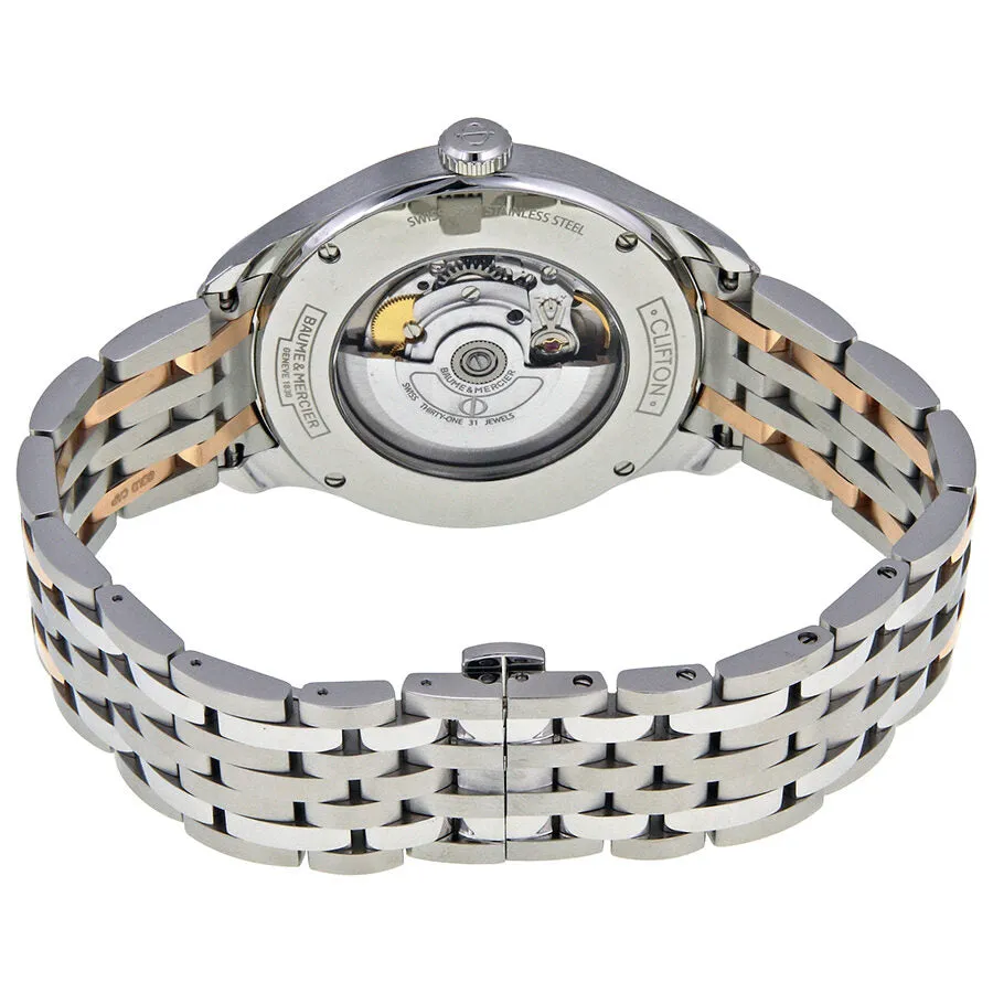 Baume Et Mercier Clifton Automatic Black Dial Two-Tone Men's Watch 10210 A10210
