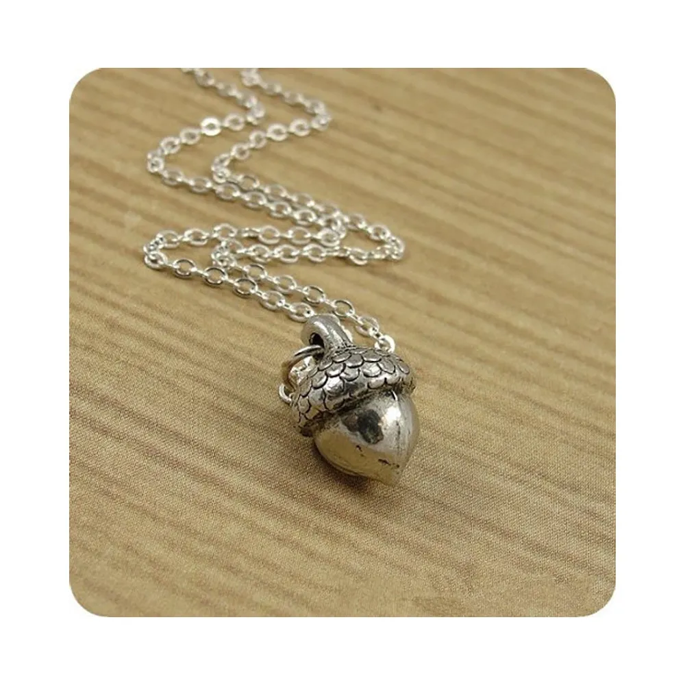 Beautiful Cute Acorn Plants Necklaces Pendants Fashion Jewelry